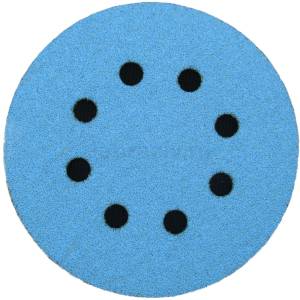 Самозацепляемый шлифовальный круг 1АК™,  Blue Line, (8 отв.), Ø125 мм, Р80