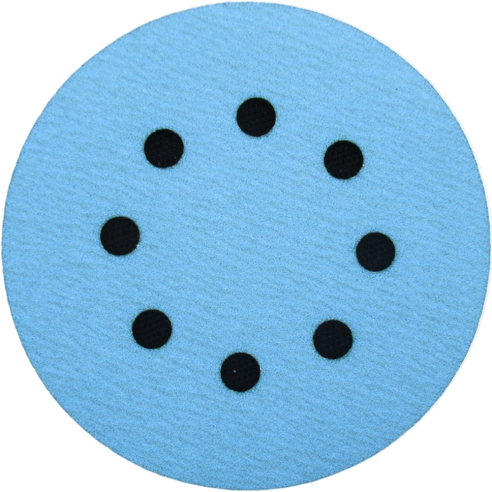 Самозацепляемый шлифовальный круг 1АК™,  Blue Line, (8 отв.), Ø125 мм, Р320