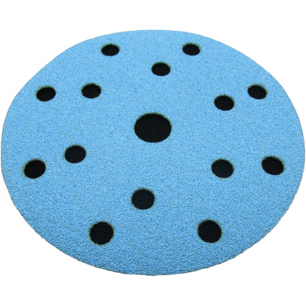 Самозацепляемый шлифовальный круг 1АК™,  Blue Line, (15 отв.), Ø150 мм, Р80