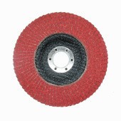 Лепестковый шлифовальный круг ПАК™ CR870, Сeramic, Торцевой, Плоский, Ø125х22 мм, P80