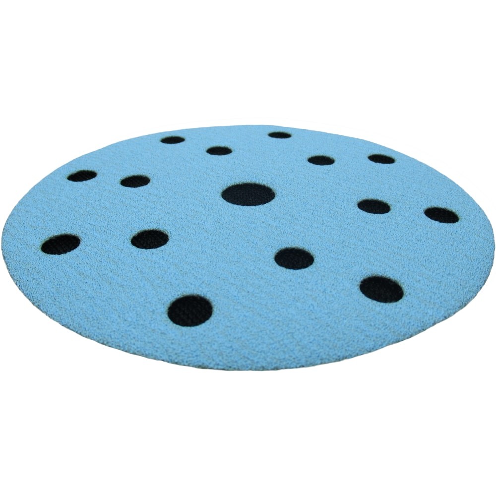 Самозацепляемый шлифовальный круг 1АК™,  Blue Line, (15 отв.), Ø150 мм, Р220