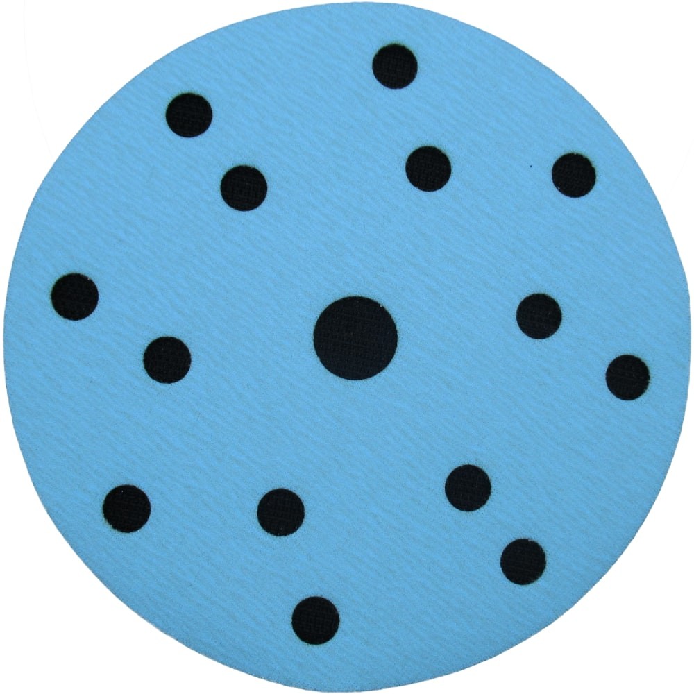 Самозацепляемый шлифовальный круг 1АК™,  Blue Line, (15 отв.), Ø150 мм, Р800