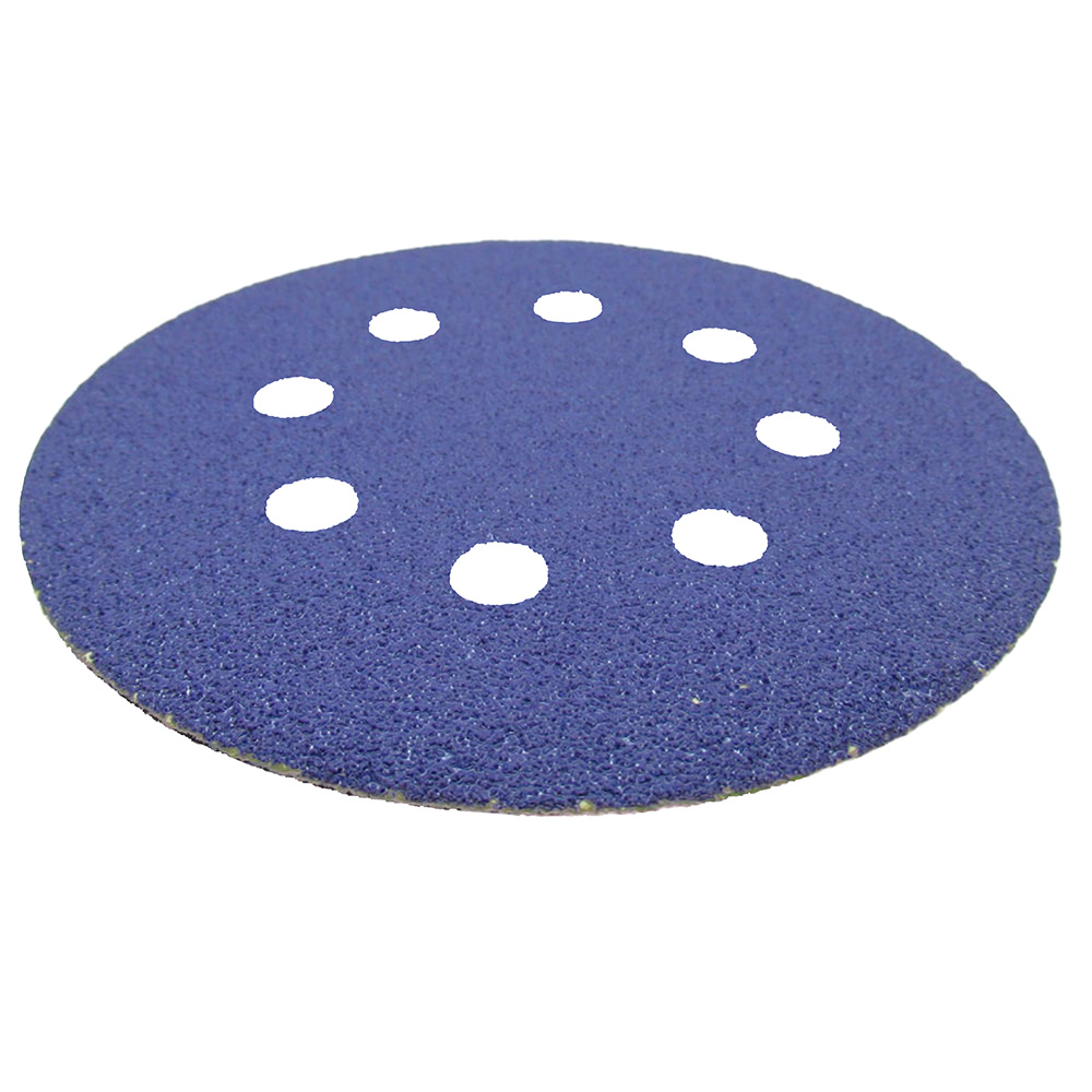 Самозацепляемый шлифовальный круг ПАК™, Purple Сeramic, (8 отв.), Ø125 мм, Р800