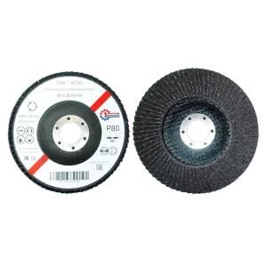 Лепестковый шлифовальный круг ПАК™ AC160, Торцевой, Плоский, Ø125х22 мм, P80