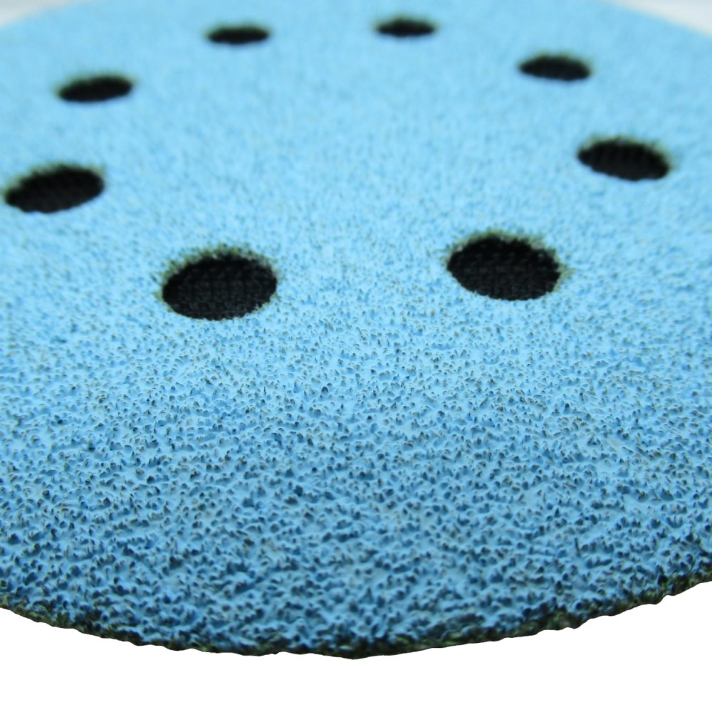 Самозацепляемый шлифовальный круг 1АК™,  Blue Line, (8 отв.), Ø125 мм, Р80