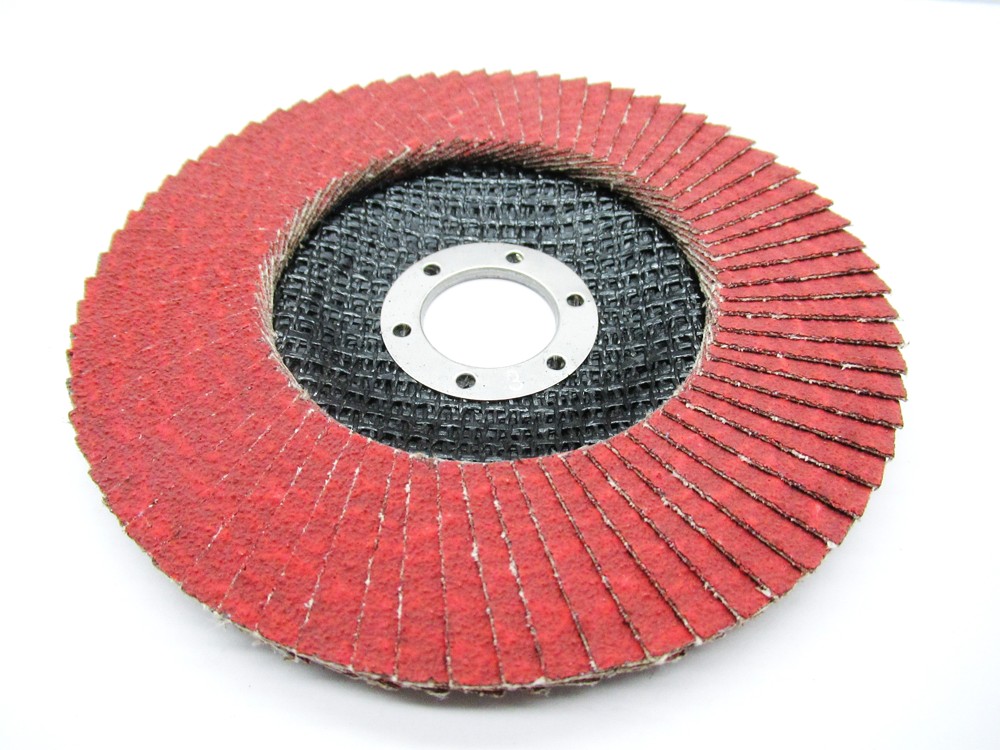 Лепестковый шлифовальный круг ПАК™ CR870, Сeramic, Торцевой, Плоский, Ø125х22 мм, P80