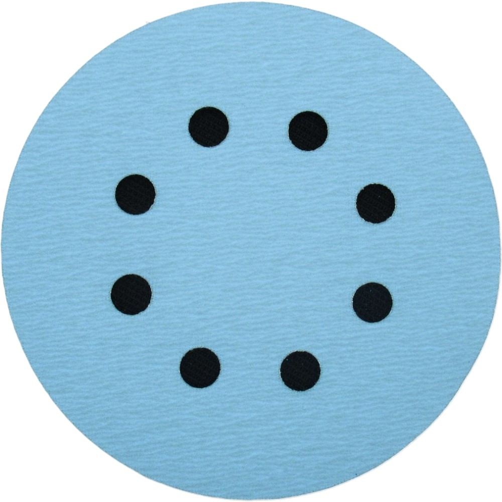 Самозацепляемый шлифовальный круг 1АК™,  Blue Line, (8 отв.), Ø125 мм, Р800