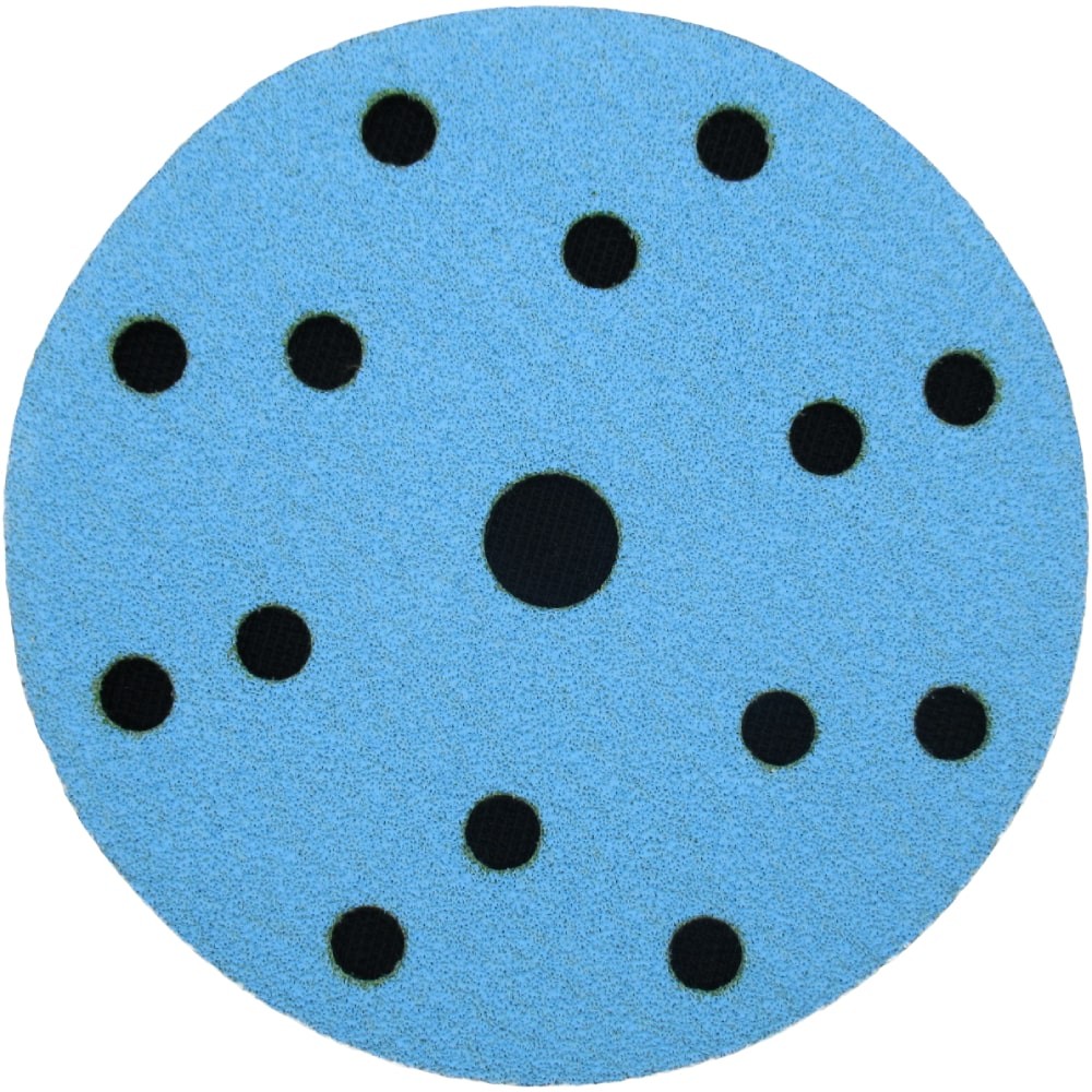 Самозацепляемый шлифовальный круг 1АК™,  Blue Line, (15 отв.), Ø150 мм, Р80