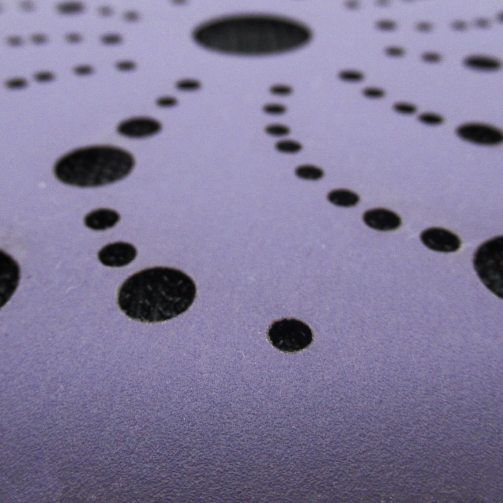 Самозацепляемый шлифовальный круг ПАК™, Purple Сeramic, (Multihole), Ø150 мм, Р800