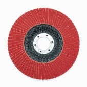 Лепестковый шлифовальный круг ПАК™ CR870, Сeramic, Торцевой, Конический, Ø125х22 мм, P80