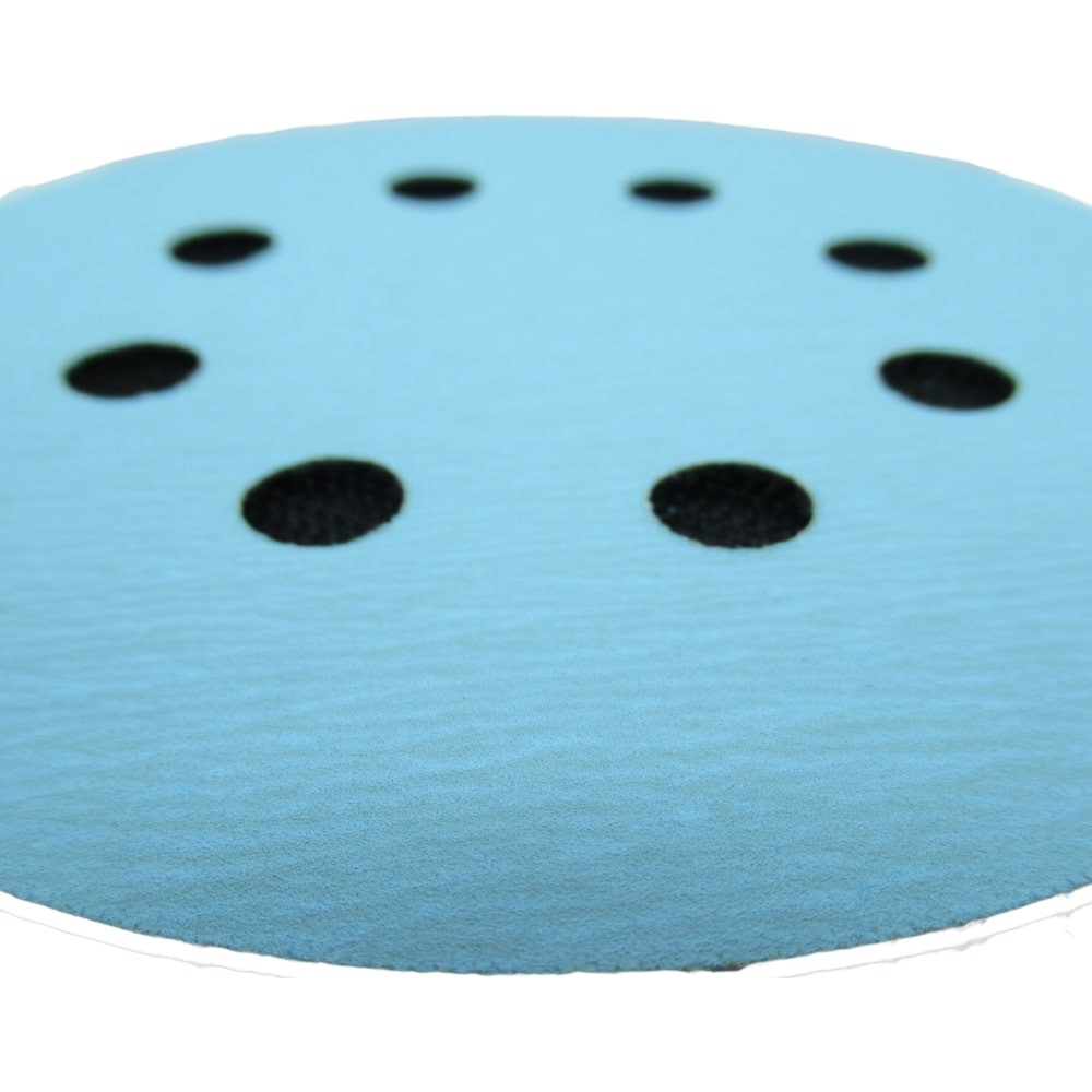 Самозацепляемый шлифовальный круг 1АК™,  Blue Line, (8 отв.), Ø125 мм, Р800