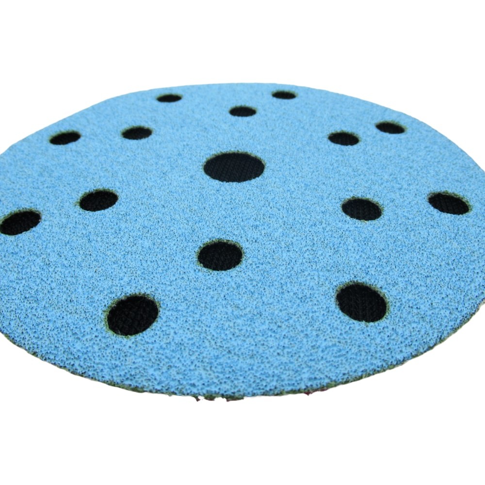 Самозацепляемый шлифовальный круг 1АК™,  Blue Line, (15 отв.), Ø150 мм, Р80