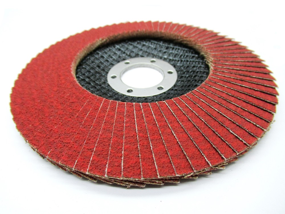 Лепестковый шлифовальный круг ПАК™ CR870, Сeramic, Торцевой, Конический, Ø125х22 мм, P80