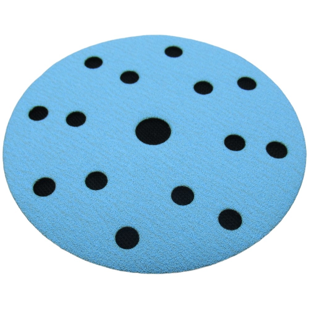 Самозацепляемый шлифовальный круг 1АК™,  Blue Line, (15 отв.), Ø150 мм, Р220