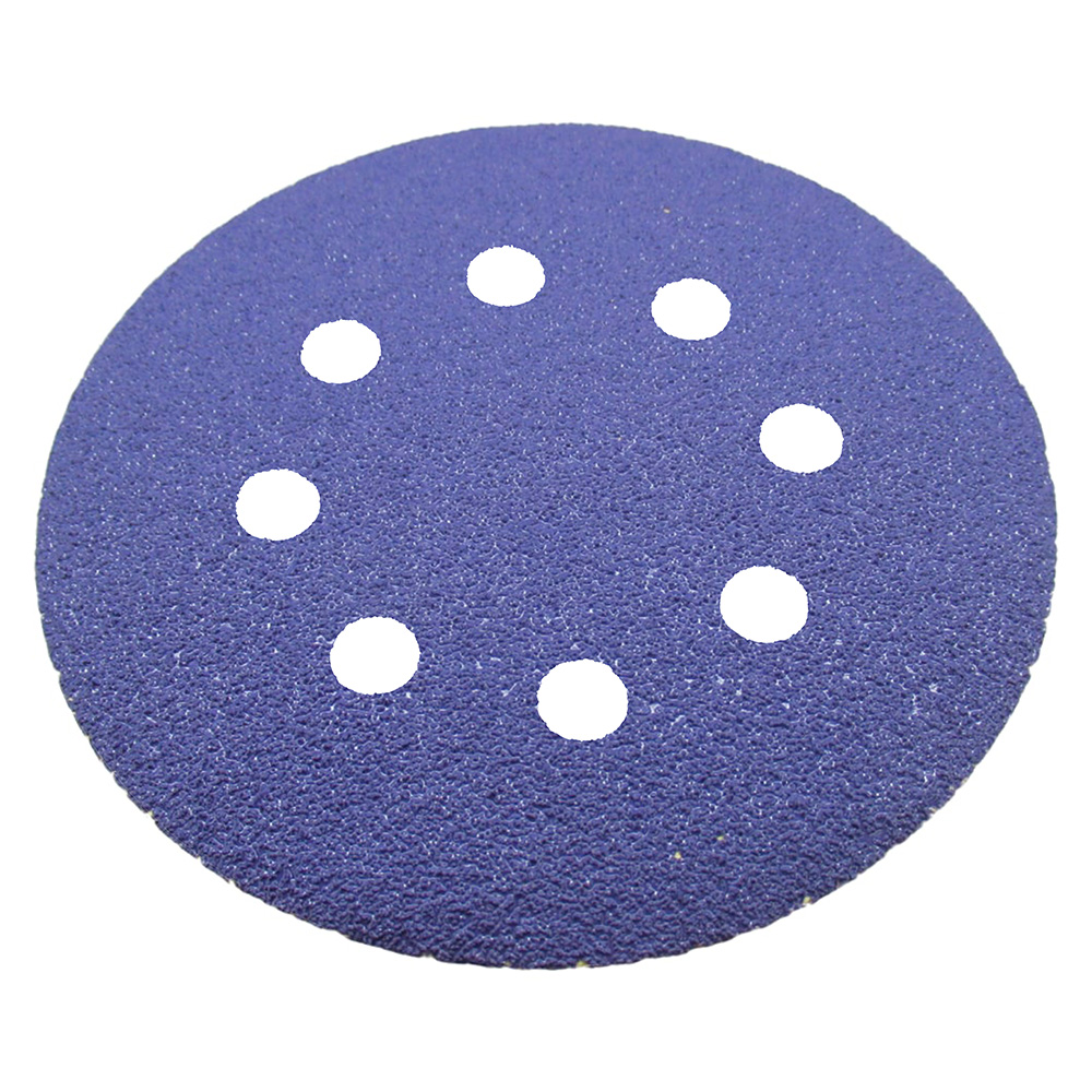 Самозацепляемый шлифовальный круг ПАК™, Purple Сeramic, (8 отв.), Ø125 мм, Р800