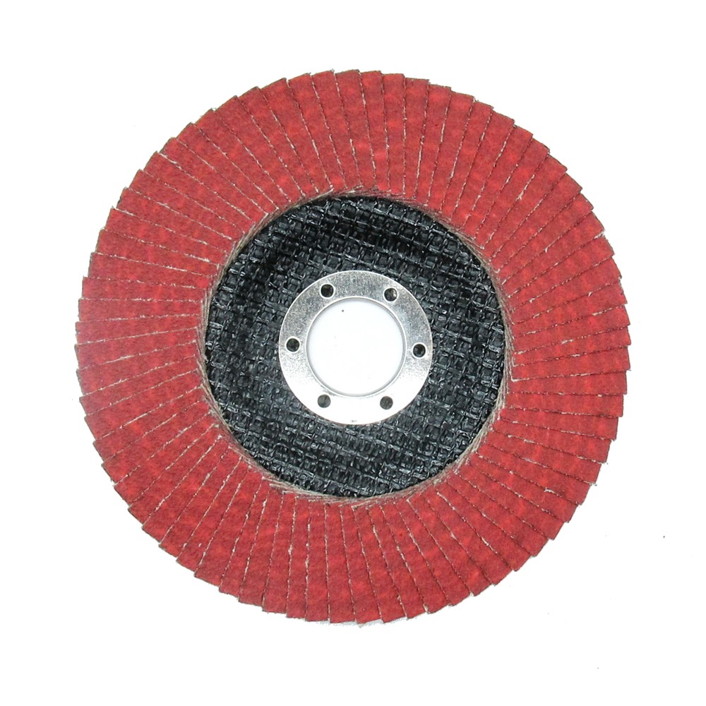 Лепестковый шлифовальный круг ПАК™ CR870, Сeramic, Торцевой, Плоский, Ø125х22 мм, P80