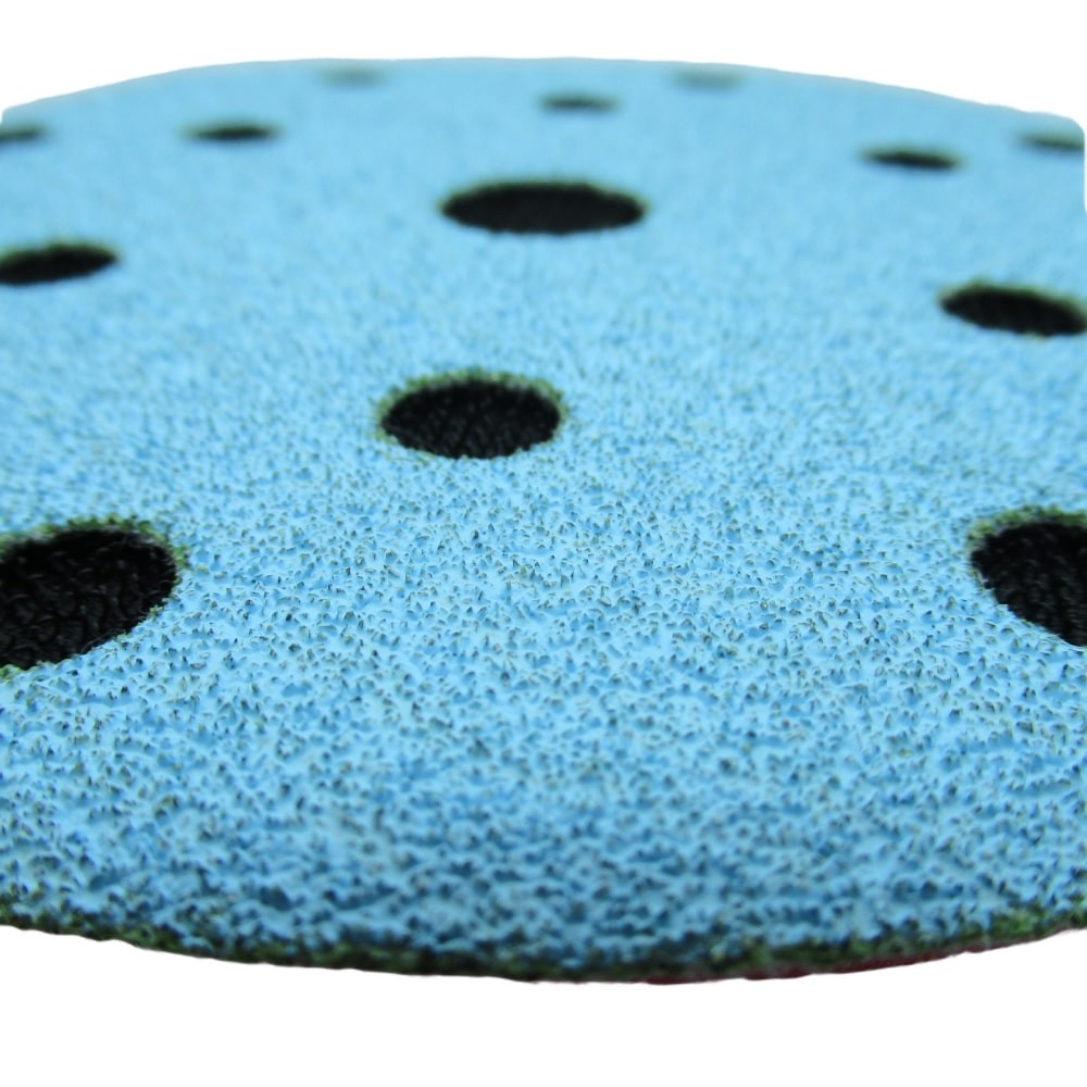 Самозацепляемый шлифовальный круг 1АК™,  Blue Line, (15 отв.), Ø150 мм, Р80