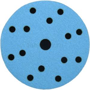 Самозацепляемый шлифовальный круг 1АК™,  Blue Line, (15 отв.), Ø150 мм, Р80