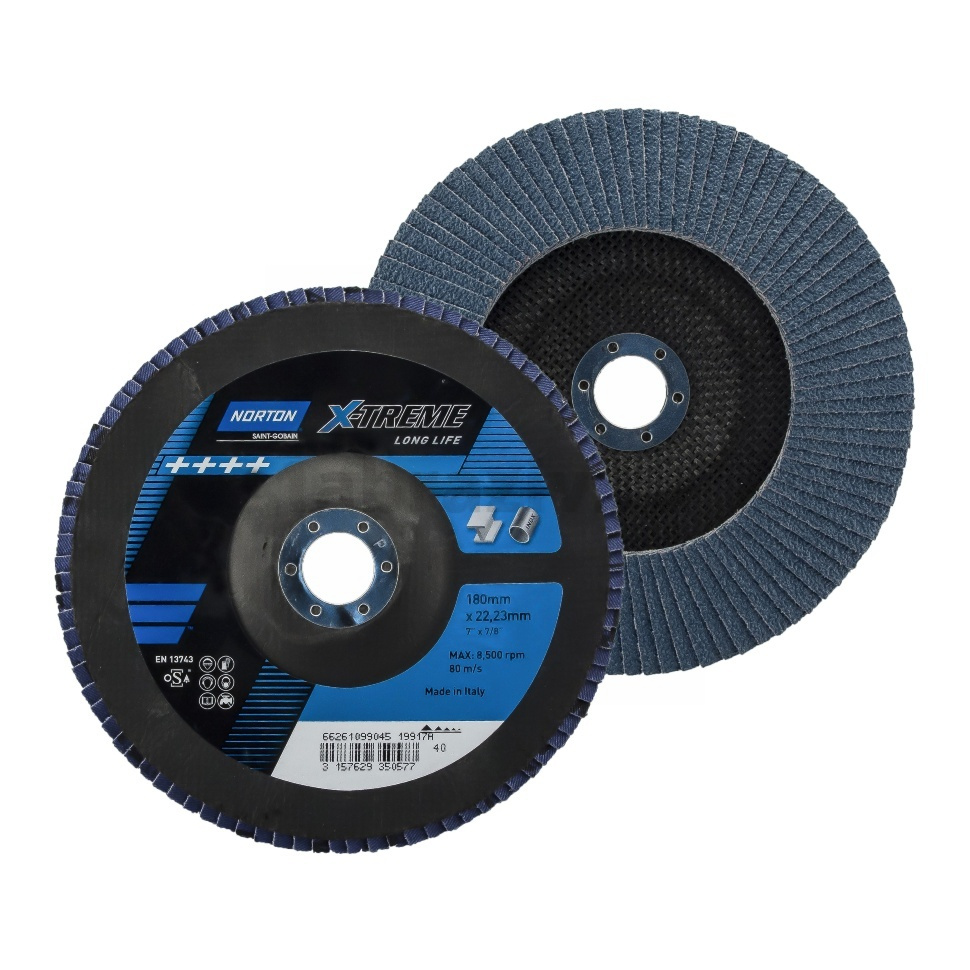 Лепестковый диск Norton Xtreme R828 180x22.23, P40, 66261099045