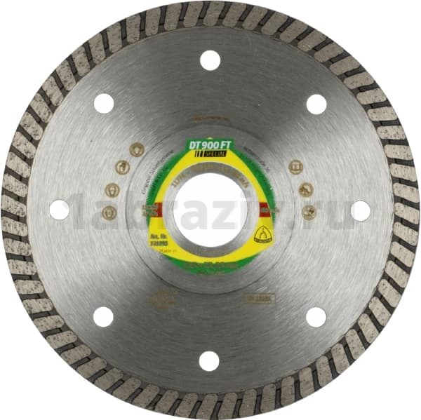 Алмазный отрезной диск Klingspor DT 900 FT Special по керамограниту 230х22мм 330628
