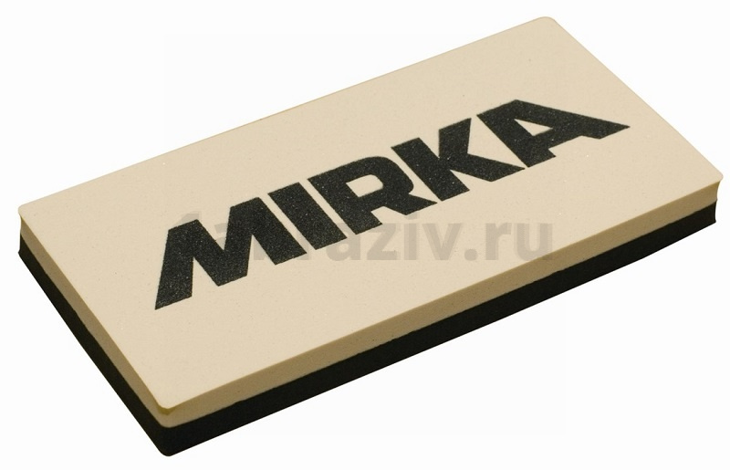 Ручной шлифовальный блок-ракель Mirka 125х60х12мм, мягкий/жёсткий, 8392202011
