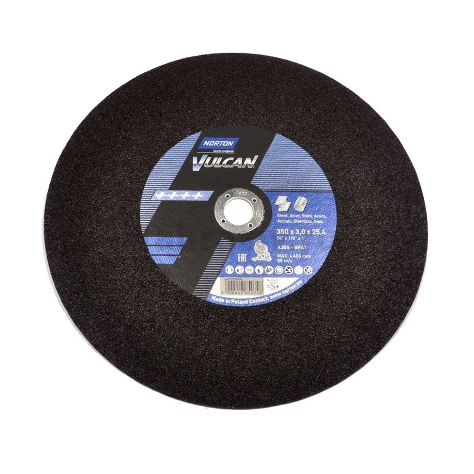 Отрезной диск Norton Vulcan 50x3.0x25.4 A30S, 80 м/с, 66252925462