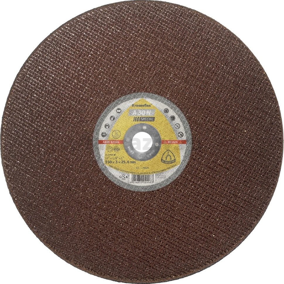 Отрезной диск Klingspor A 30 N Special для монтажной пилы по металлу 350x3x26 119628