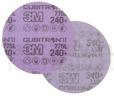 Шлифовальный круг 3M™ Cubitron™ II Hookit™ 775L , 240+, 150 мм, без отверстий