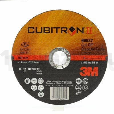 Отрезной Круг 3M™ Cubitron™ II, T41, 180 мм х 2 мм х 22 мм
