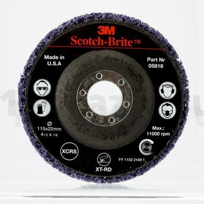 Круг Scotch-Brite™ Clean and Strip CG-DB, S XCS, голубой, 115 мм х 22